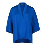 Elegant Bluse Skjorte med Sideslidser