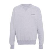 Grå Jersey Crew Neck Sweater