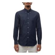 Chambray Button-Down Casual Skjorte