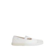 Hvide Canvas Split-Toe Sneakers