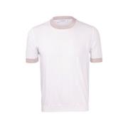 Stribet Bomuld Strik T-shirt