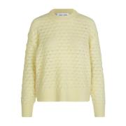 Pointelle Sweater Pear Sorbet