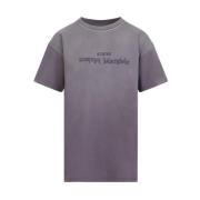 Aubergine Bomuld T-Shirt Pink & Purple