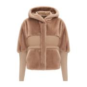 Luksuriøs Faux Fur Jakke - Beige