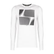 Klassisk Longsleeve med C-hals Print