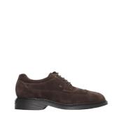 Suede Derby Sneakers med Swallow Motif