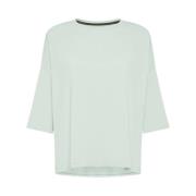 Boxy Cut Oxford T-Shirt Milk Mint