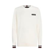 Creme Sweater med Monotype Logo