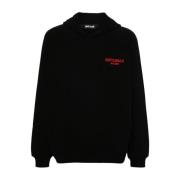 Sort Bomuld Fleece Sweater