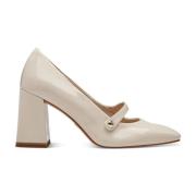 Elegant Beige Lukkede Pumps