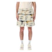 Geometrisk Fleece Shorts Multicolor SS24