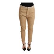 Slim Fit Skinny Bukser Beige