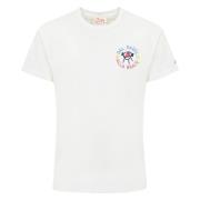 Bomuld T-shirt Crew Neck Korte Ærmer Broderi