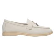 Lyse Beige Tassel Loafers