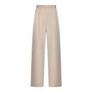 Skreddersyet Twill Wide Leg Bukser