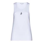 Hvid Anker Broderi Tank Top