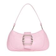 Bubblegum Pink Panelled Taske