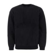 Sort uldblandings sweater