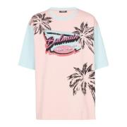 Løs Miami trykt T-shirt