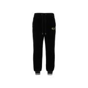 Bløde Sorte Chenille Joggers