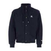 Stilfuld Navy Blue Bomuldssweatshirt