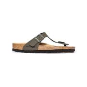 Grøn Alba Sandal - Syntetisk & Ruskind