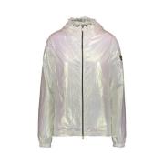 Iridescent Nylon Windbreaker Jakke