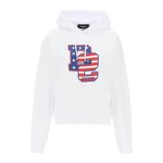 Grafisk Print Cool Fit Hoodie