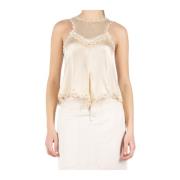 Sort Silke Blonde Tank Top