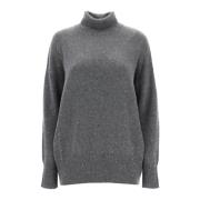 Kashmir Silke Paillet Højhalset Sweater Sæt