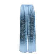 Python Print Silke Twill Wide Leg Bukser