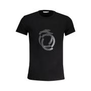 Sort T-shirt med Print Logo