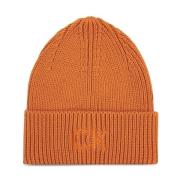 Dame Beanie Hat med Broderi