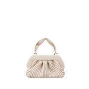 Plissè Shell Clutch Taske Vegansk Stof