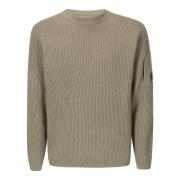 Lambswool Crew Neck Strik Sweater