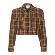 Multi Color Check Blazer Jakke