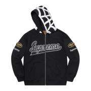 Spider Web Zip Up Hoodie