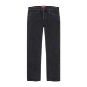 Stone Washed Slim Jean Sort