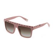 Rosa Plastik Dame Solbrille