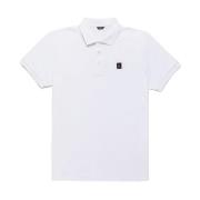 Hvid Polo Shirt med Logo