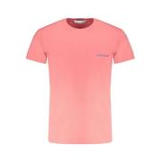 Rosa T-shirt med Logo Print