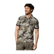 Camouflage Print Herre Polo Skjorte