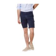 Slim Cargo Bermuda i Stretch Satin