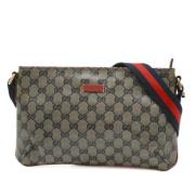 Pre-owned Coated canvas gucci-tasker