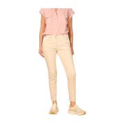 Slim Women's Chino Bukser i Stræk Satin