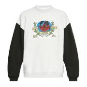 Sweatshirt med broderet logo