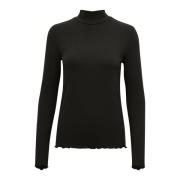 Kaffe Kadrew Turtleneck T-Shirt Toppe T-Shirts 10507922 Black Deep