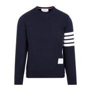 Blå Sweatshirt 4-Bar Striber