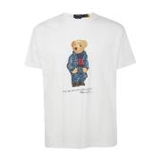 Hvid Denim Bjørn T-Shirt