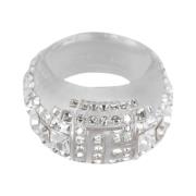 Klar rhinestone ring